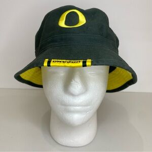 Nike Oregon Ducks Bucket Hat Sz L/XL Green Yellow Cap Adult Unisex Canvas